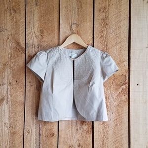 Short sleeved cropped jacket by Anne Taylor LOFT